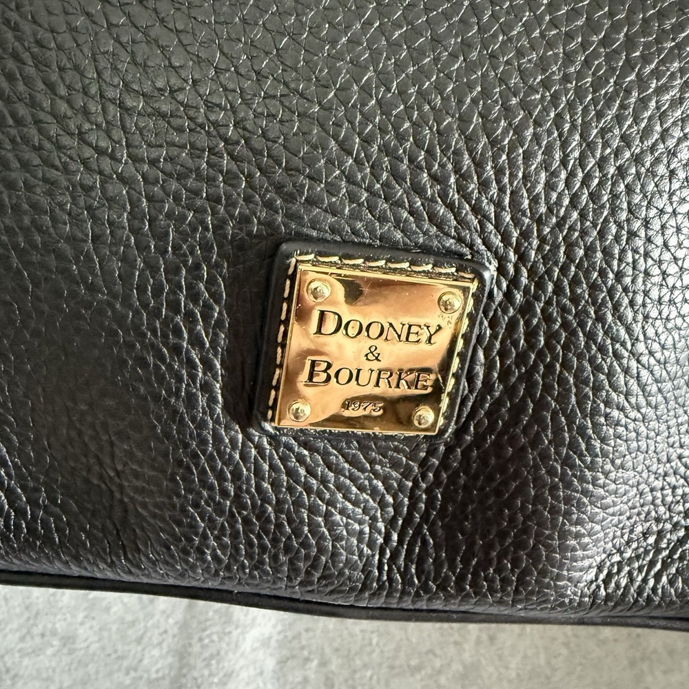 DOONEY & BOURKE Kristen Tote Shoulder Bag Black Pebbled Leather Large - Picture 3 of 13